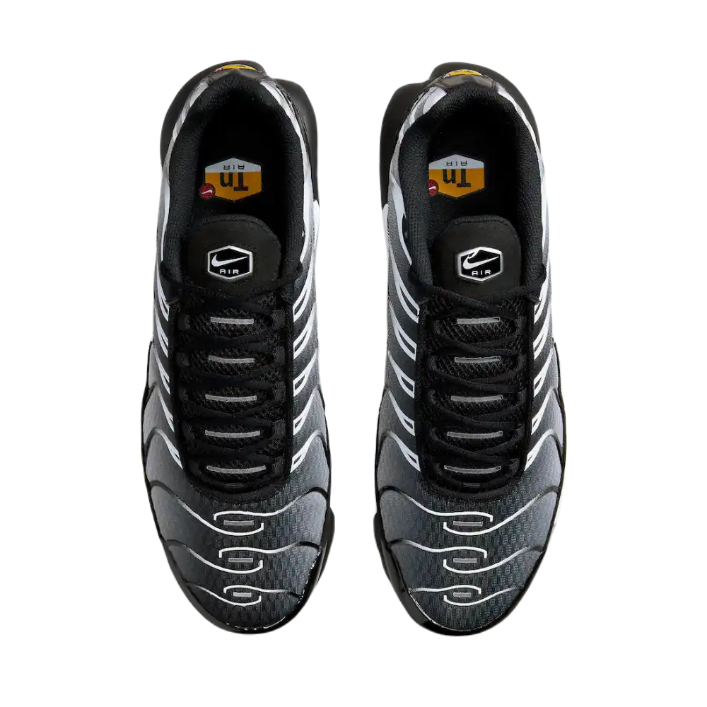 NIKE AIR MAX PLUS BLACK METALLIC SILVER