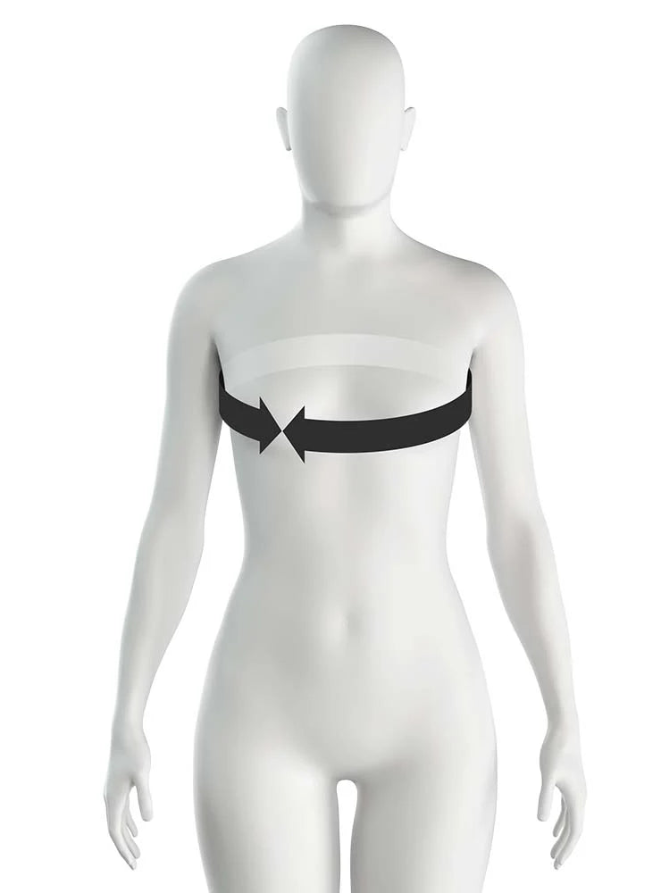 Medida de peitoral feminino